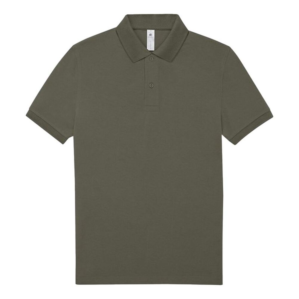 B&C Mens Polo Shirt / Camo Green